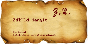 Zöld Margit névjegykártya