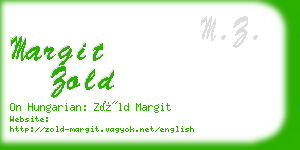 margit zold business card